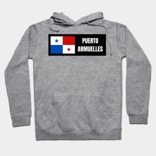 Puerto Armuelles City with Panama Flag Hoodie